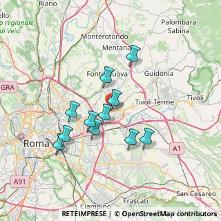 Mappa Via Colleverde, 00131 Roma RM, Italia (6.40182)