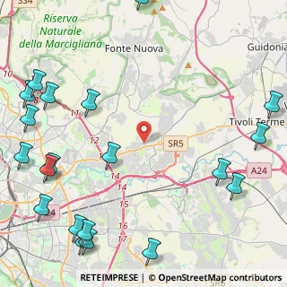 Mappa Via Colleverde, 00131 Roma RM, Italia (7.0765)
