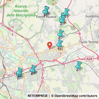 Mappa Via Colleverde, 00131 Roma RM, Italia (5.56167)