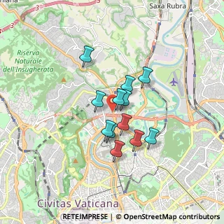 Mappa Via Carbognano, 00191 Roma RM, Italia (1.27083)