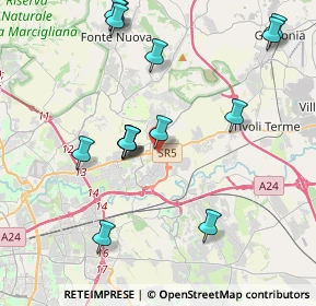 Mappa Largo Giosuè Carducci, 00012 Setteville RM, Italia (4.45533)