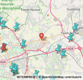 Mappa Largo Giosuè Carducci, 00012 Setteville RM, Italia (7.6385)