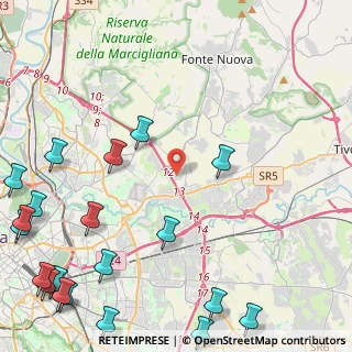 Mappa Via Acuto, 00131 Roma RM, Italia (7.375)