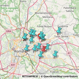 Mappa Via Acuto, 00131 Roma RM, Italia (5.72471)