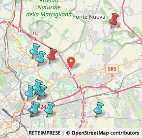 Mappa Via Poggio Fidoni, 00131 Roma RM, Italia (5.55)