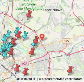 Mappa Via Poggio Fidoni, 00131 Roma RM, Italia (6.207)