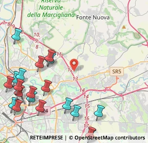 Mappa Via Poggio Fidoni, 00131 Roma RM, Italia (6.252)