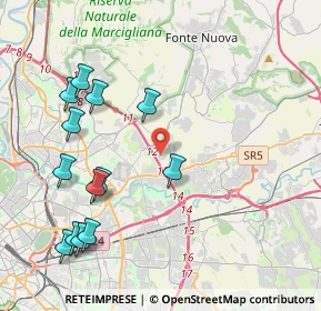 Mappa Via Poggio Fidoni, 00131 Roma RM, Italia (4.98538)