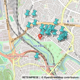 Mappa Via Val D'Ala, 00141 Roma RM, Italia (0.4615)