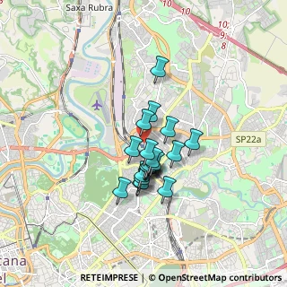Mappa Via Val Cismon, 00141 Roma RM, Italia (1.2475)