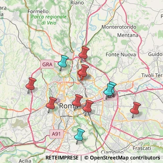 Mappa Via Val Cismon, 00141 Roma RM, Italia (8.05273)