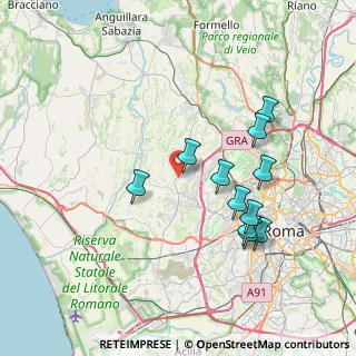 Mappa Via Bollengo, 00123 Roma RM, Italia (7.59545)