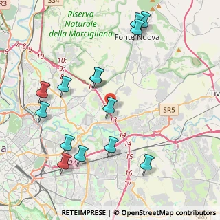 Mappa Via Terelle, 00131 Roma RM, Italia (4.88429)
