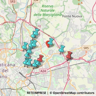 Mappa Via Maurizio Arena, 00137 Roma RM, Italia (3.94294)