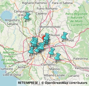 Mappa Via Maurizio Arena, 00137 Roma RM, Italia (9.85286)