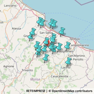 Mappa SP163, 86030 Mafalda CB, Italia (11.0255)