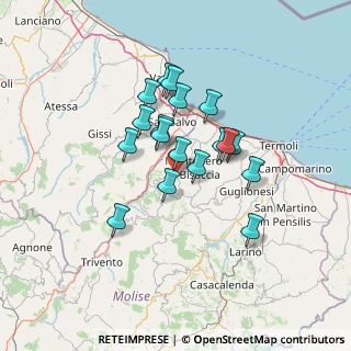 Mappa SP163, 86030 Mafalda CB, Italia (11.15833)