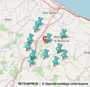Mappa Via Belgio, 86030 Mafalda CB, Italia (6.56615)