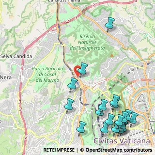 Mappa Via Aristide Gabelli, 00135 Roma RM, Italia (3.2595)