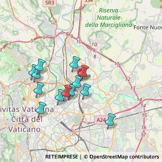 Mappa Via Monginevra, 00141 Roma RM, Italia (3.69846)
