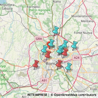 Mappa Via Angelo Messedaglia, 00191 Roma RM, Italia (5.90917)