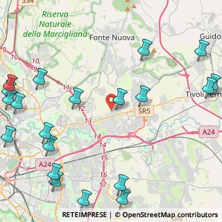 Mappa Via Quintiliolo, 00131 Roma RM, Italia (6.8485)