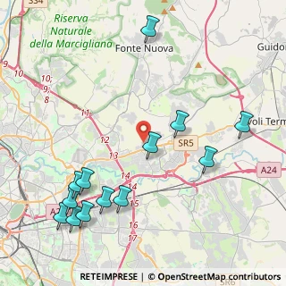 Mappa Via Quintiliolo, 00131 Roma RM, Italia (5.35538)