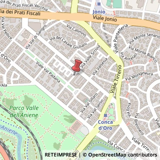 Mappa Via Valle Vermiglio, 14, 00141 Roma, Roma (Lazio)