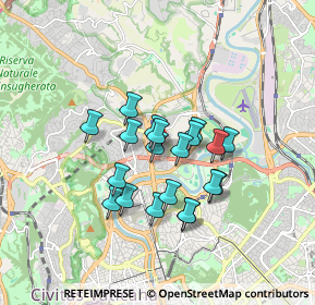 Mappa Via Girolamo Boccardo, 00191 Roma RM, Italia (1.3715)