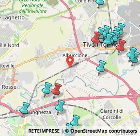 Mappa Via Giacomo Puccini, 00011 Tivoli RM, Italia (2.9665)
