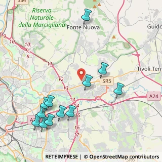 Mappa Via di Ricco Mazzeo, 00131 Roma RM, Italia (5.2575)