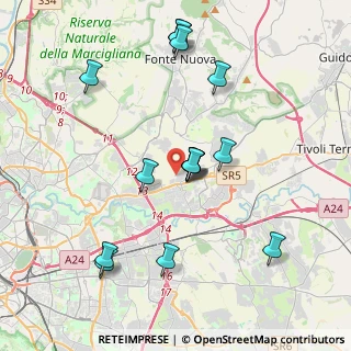 Mappa Via di Ricco Mazzeo, 00131 Roma RM, Italia (4.11333)
