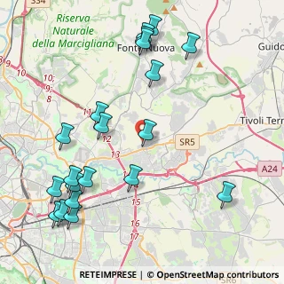 Mappa Via di Ricco Mazzeo, 00131 Roma RM, Italia (5.3965)