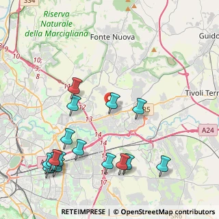 Mappa Via di Ricco Mazzeo, 00131 Roma RM, Italia (5.44438)