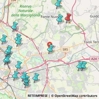 Mappa Via di Ricco Mazzeo, 00131 Roma RM, Italia (7.059)