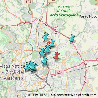 Mappa Via Adamello, 00141 Roma RM, Italia (3.66133)