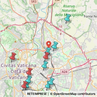 Mappa Via Conca d'Oro, 00141 Roma RM, Italia (5.8925)