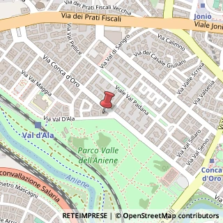 Mappa Via Val d'Ala, 8, 00141 Roma, Roma (Lazio)
