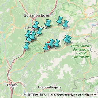 Mappa Via Pasquai, 38033 Cavalese TN, Italia (12.1345)