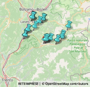 Mappa Via Pasquai, 38033 Cavalese TN, Italia (11.0455)