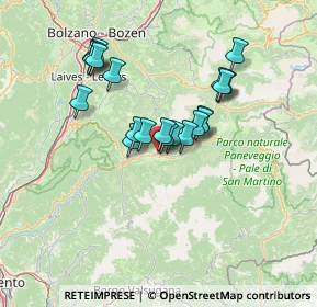 Mappa Via Benesin, 38038 Tesero TN, Italia (11.0745)