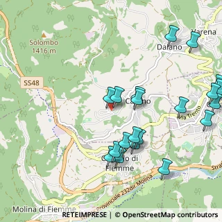 Mappa Piazza Dolomiti, 38033 Cavalese TN, Italia (1.183)