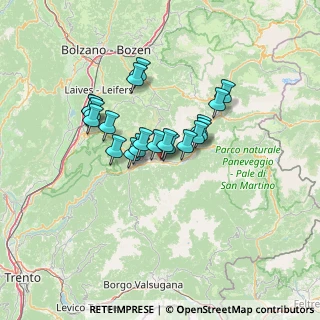 Mappa Via S. Maria Libera, 38038 Tesero TN, Italia (9.933)
