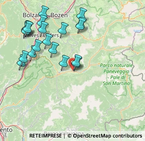 Mappa Via S. Maria Libera, 38038 Tesero TN, Italia (16.9305)