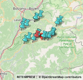 Mappa Via S. Maria Libera, 38038 Tesero TN, Italia (9.8175)