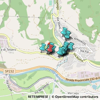 Mappa Via S. Maria Libera, 38038 Tesero TN, Italia (0.25533)