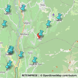 Mappa Via Zineura, 38012 Predaia TN, Italia (3.37667)