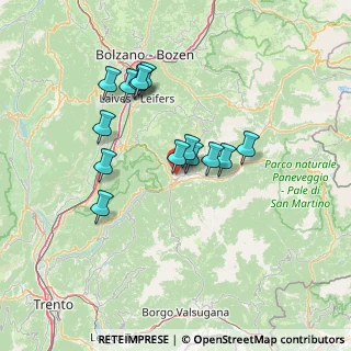 Mappa Via Val di Fiemme, 38033 Carano TN, Italia (11.94429)