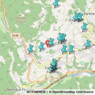 Mappa Via Val di Fiemme, 38033 Carano TN, Italia (1.0815)