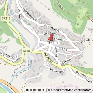 Mappa Via Cavada, 13, 38038 Tesero TN, Italia, 38038 Tesero, Trento (Trentino-Alto Adige)